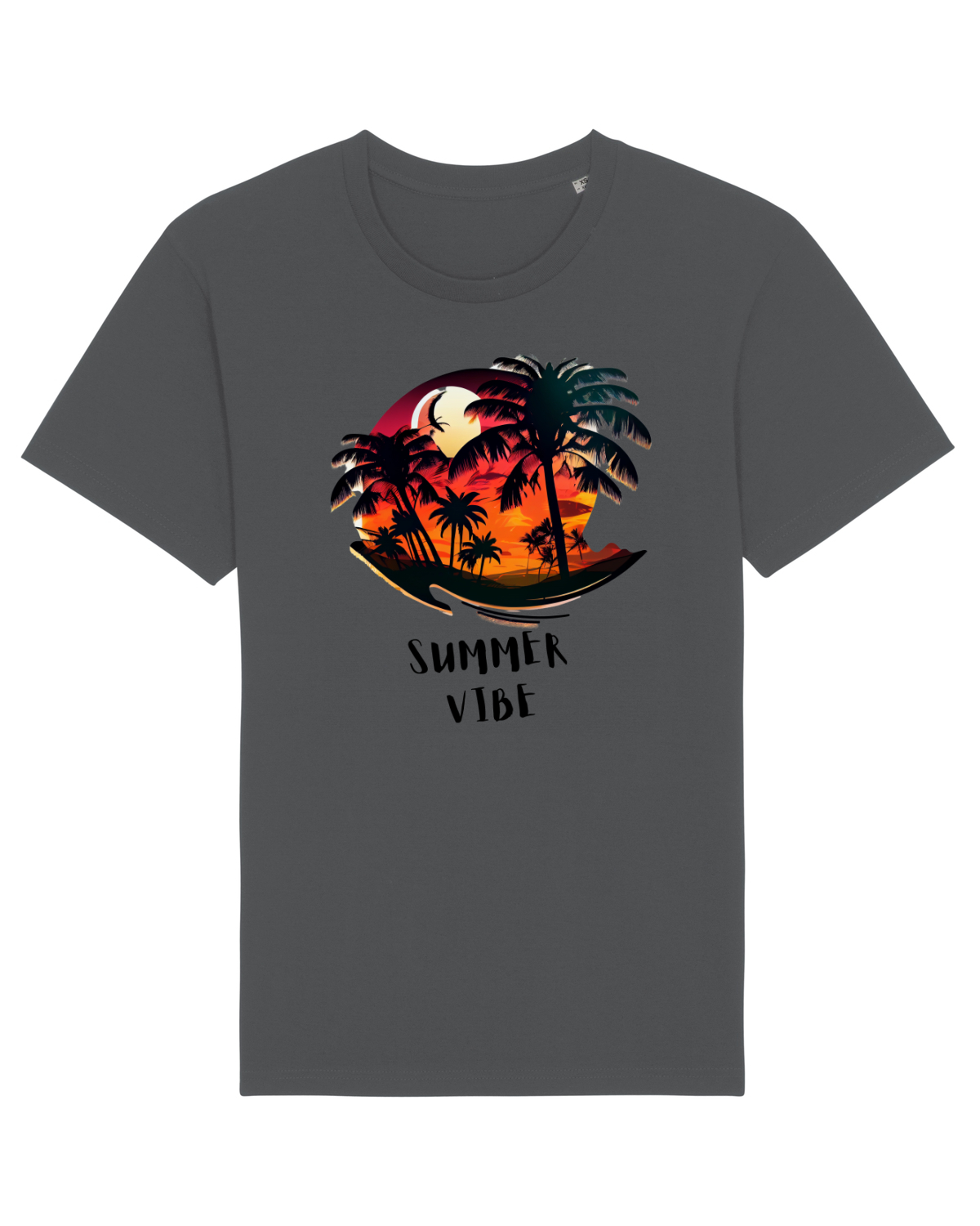Tricou mânecă scurtă Unisex Rocker Anthracite