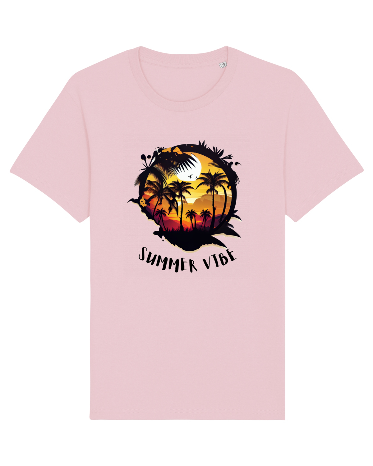 Tricou mânecă scurtă Unisex Rocker Cotton Pink