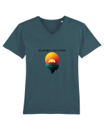 SUMMER PARADISE Tricou mânecă scurtă guler V Bărbat Presenter