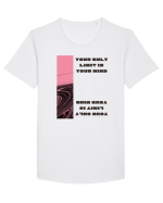 your only  limit is your mind3 Tricou mânecă scurtă guler larg Bărbat Skater