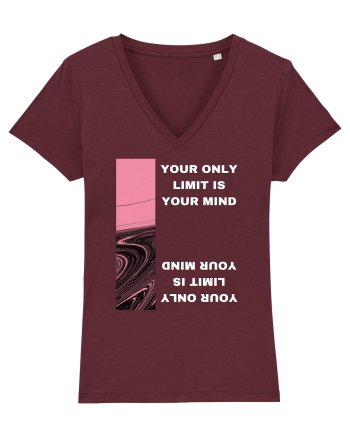 your only  limit is your mind4 Burgundy
