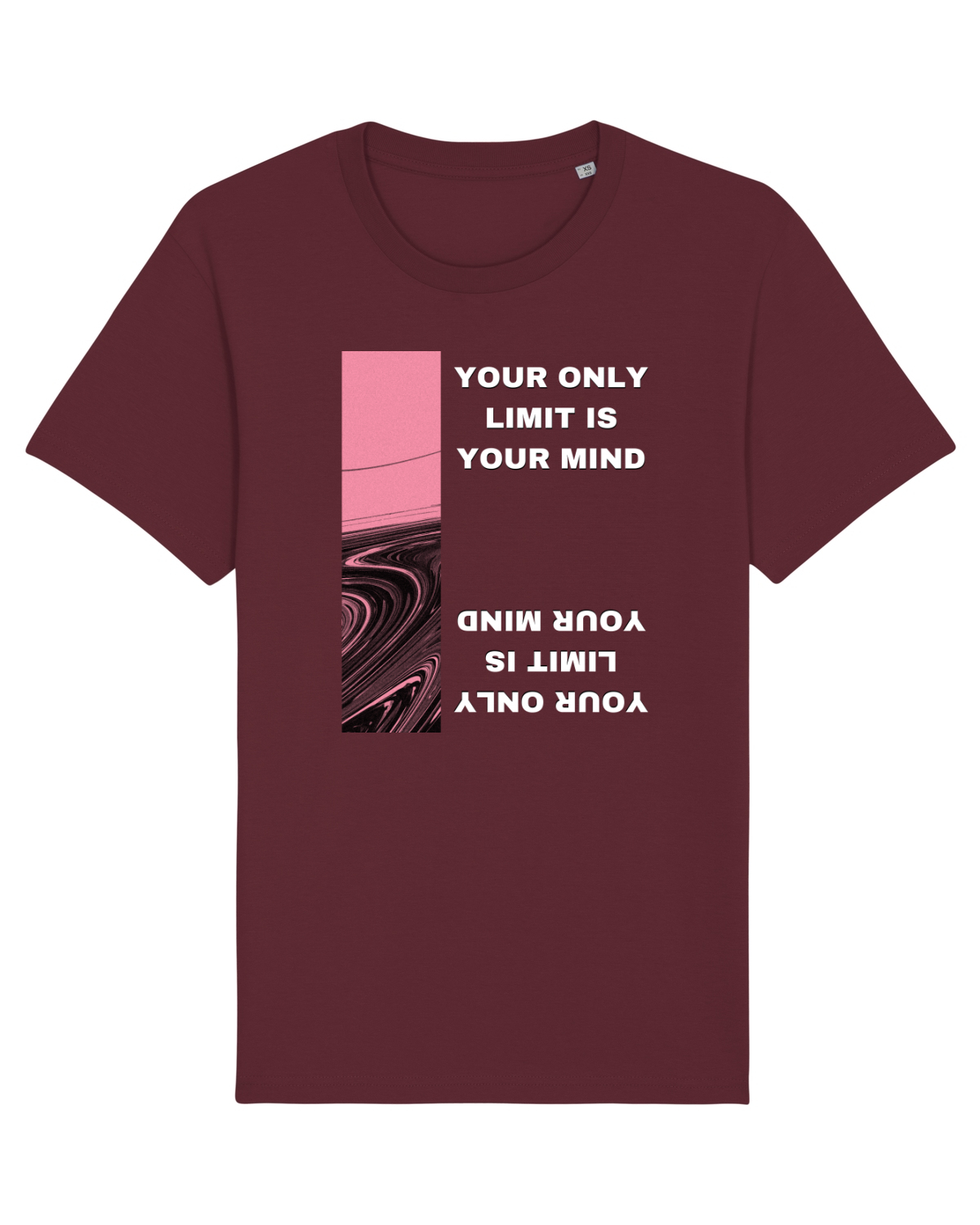 Tricou mânecă scurtă Unisex Rocker Burgundy