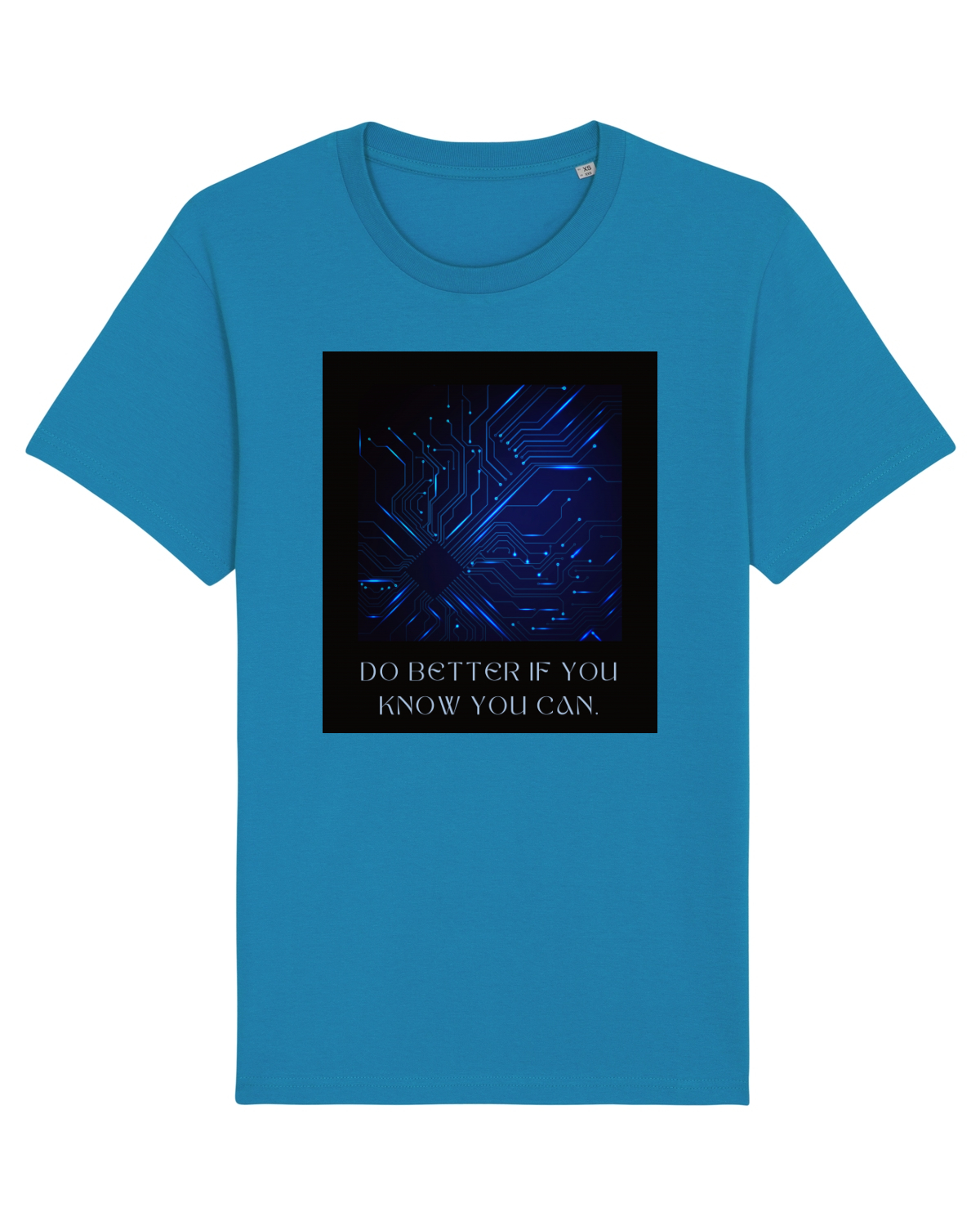 Tricou mânecă scurtă Unisex Rocker Azur
