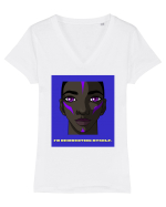 I m reinventing myself3 Tricou mânecă scurtă guler V Damă Evoker