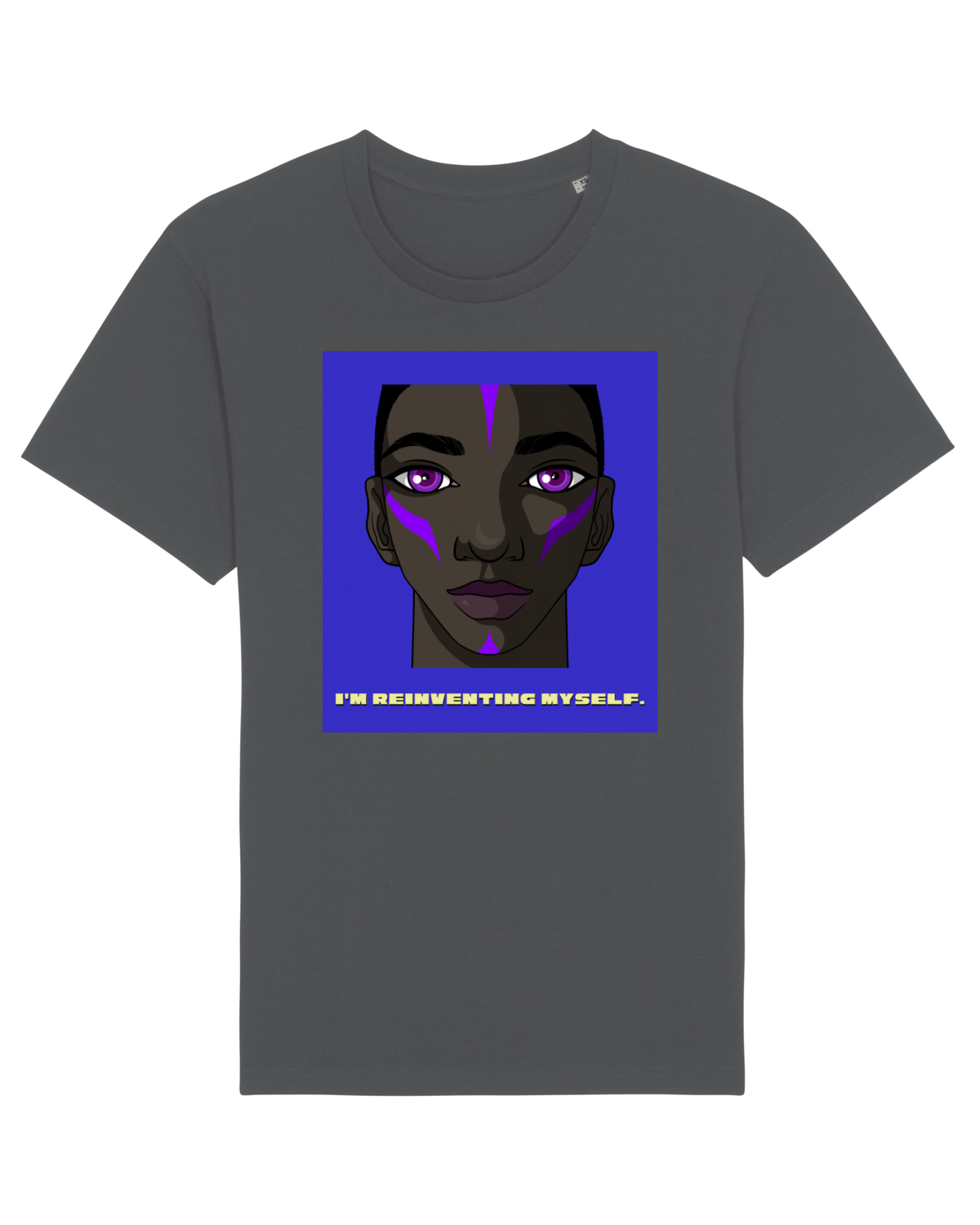 Tricou mânecă scurtă Unisex Rocker Anthracite