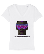 I m reinventing myself4 Tricou mânecă scurtă guler V Damă Evoker