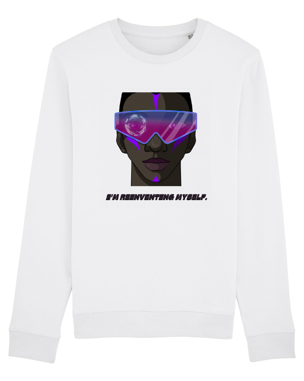 Bluză mânecă lungă Unisex Rise White