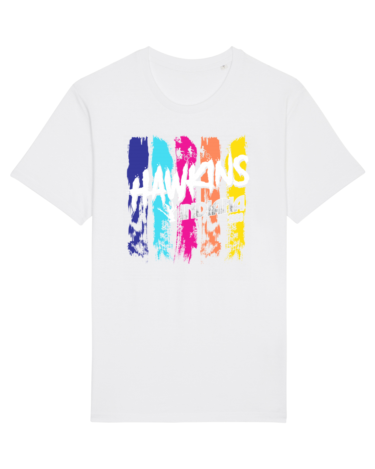 Tricou mânecă scurtă Unisex Rocker White