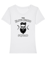 Elite beard squad Tricou mânecă scurtă guler larg fitted Damă Expresser