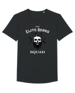 Elite beard squad Tricou mânecă scurtă guler larg Bărbat Skater
