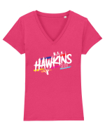Strangerthings Tricou mânecă scurtă guler V Damă Evoker