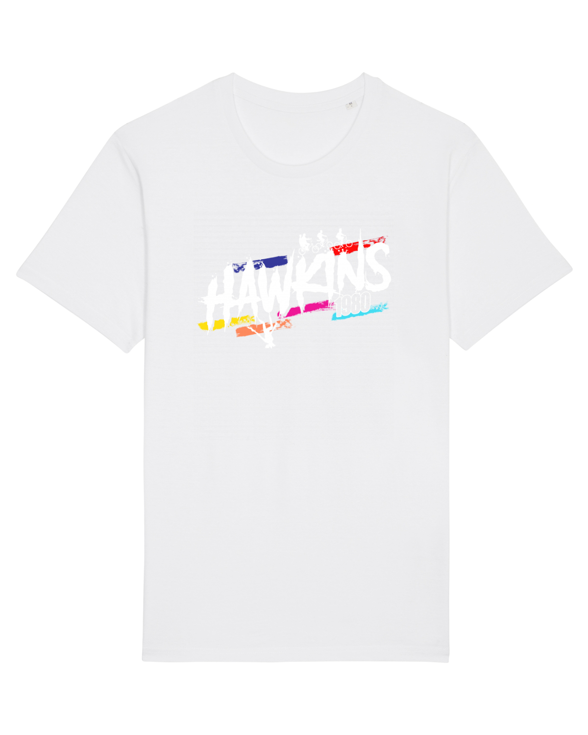 Tricou mânecă scurtă Unisex Rocker White