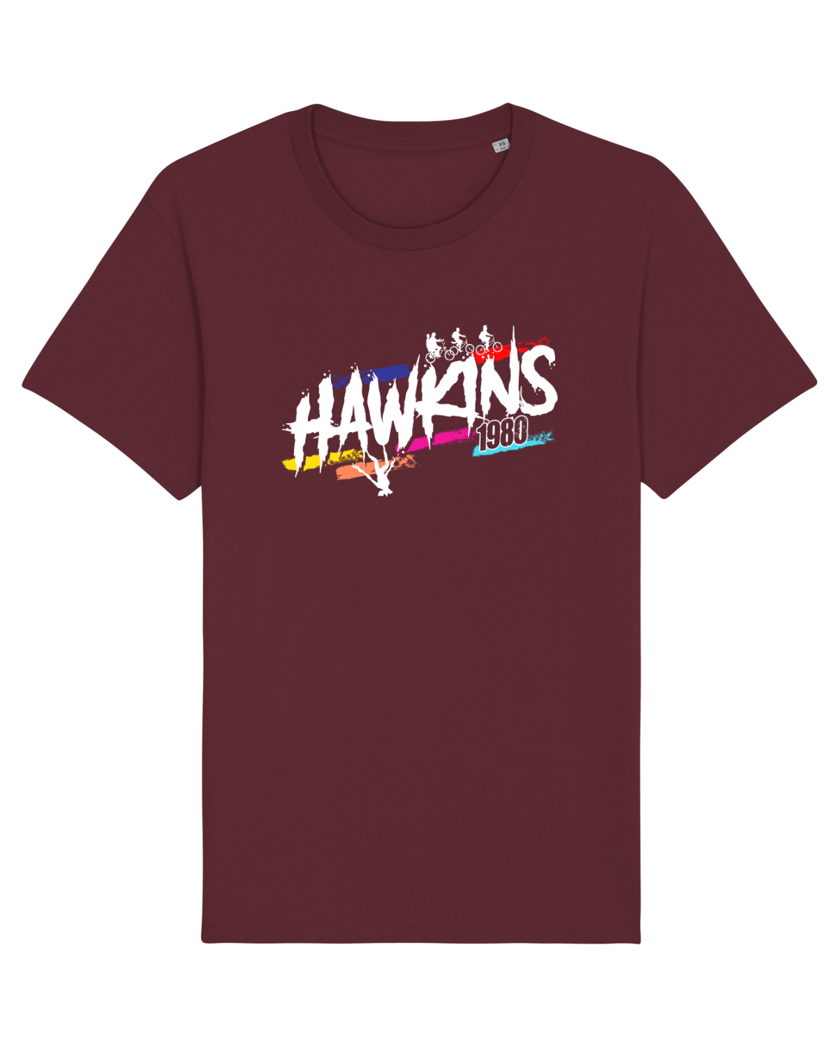 Tricou mânecă scurtă Unisex Rocker Burgundy