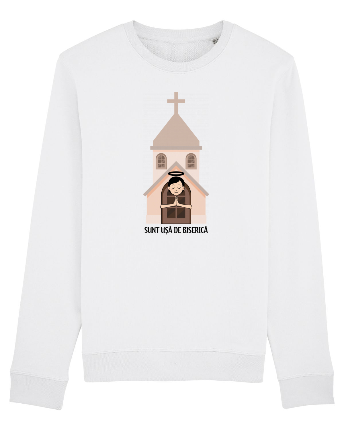 Bluză mânecă lungă Unisex Rise White
