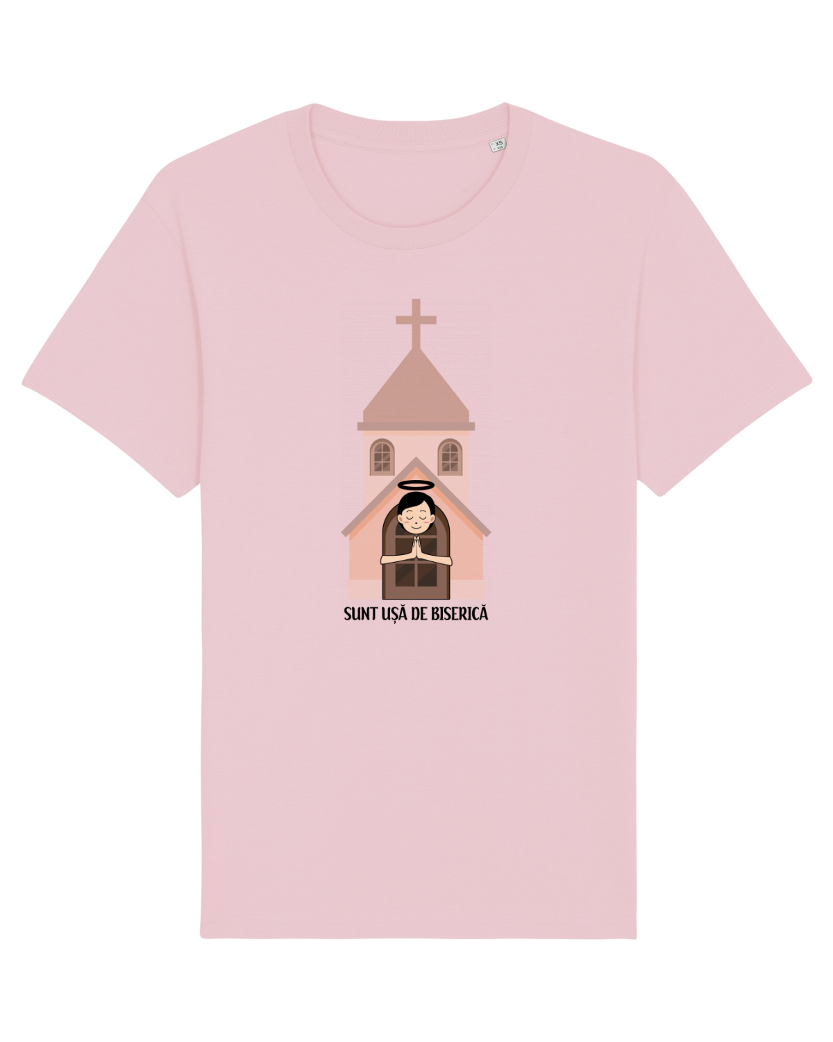 Tricou mânecă scurtă Unisex Rocker Cotton Pink