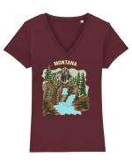 Montana Tricou mânecă scurtă guler V Damă Evoker