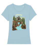 Montana Tricou mânecă scurtă guler larg fitted Damă Expresser