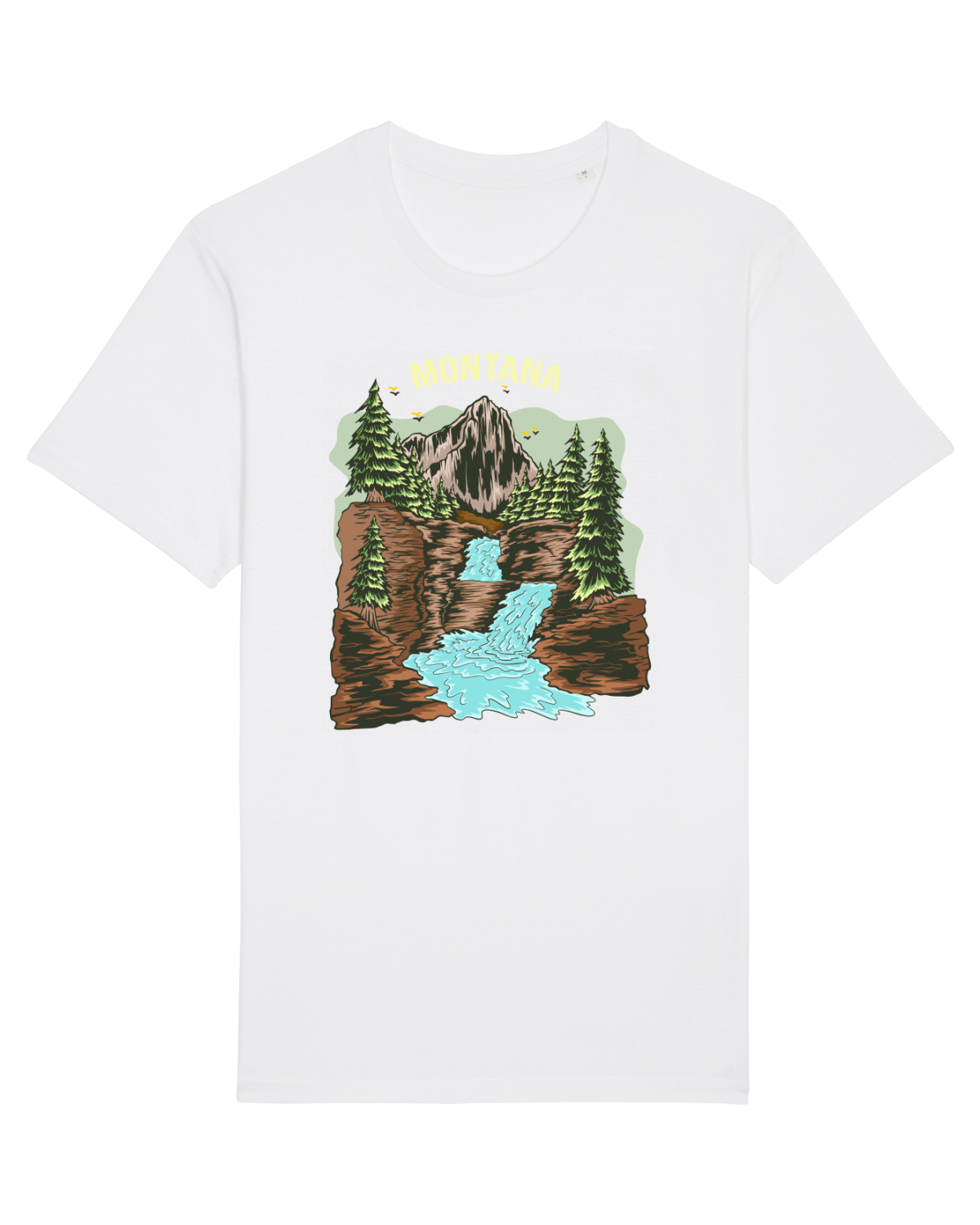 Tricou mânecă scurtă Unisex Rocker White