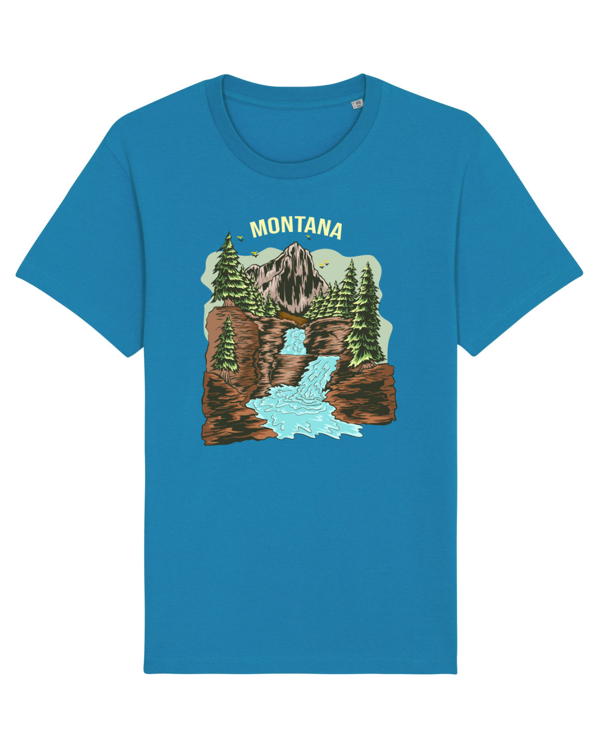 Tricou mânecă scurtă Unisex Rocker Azur