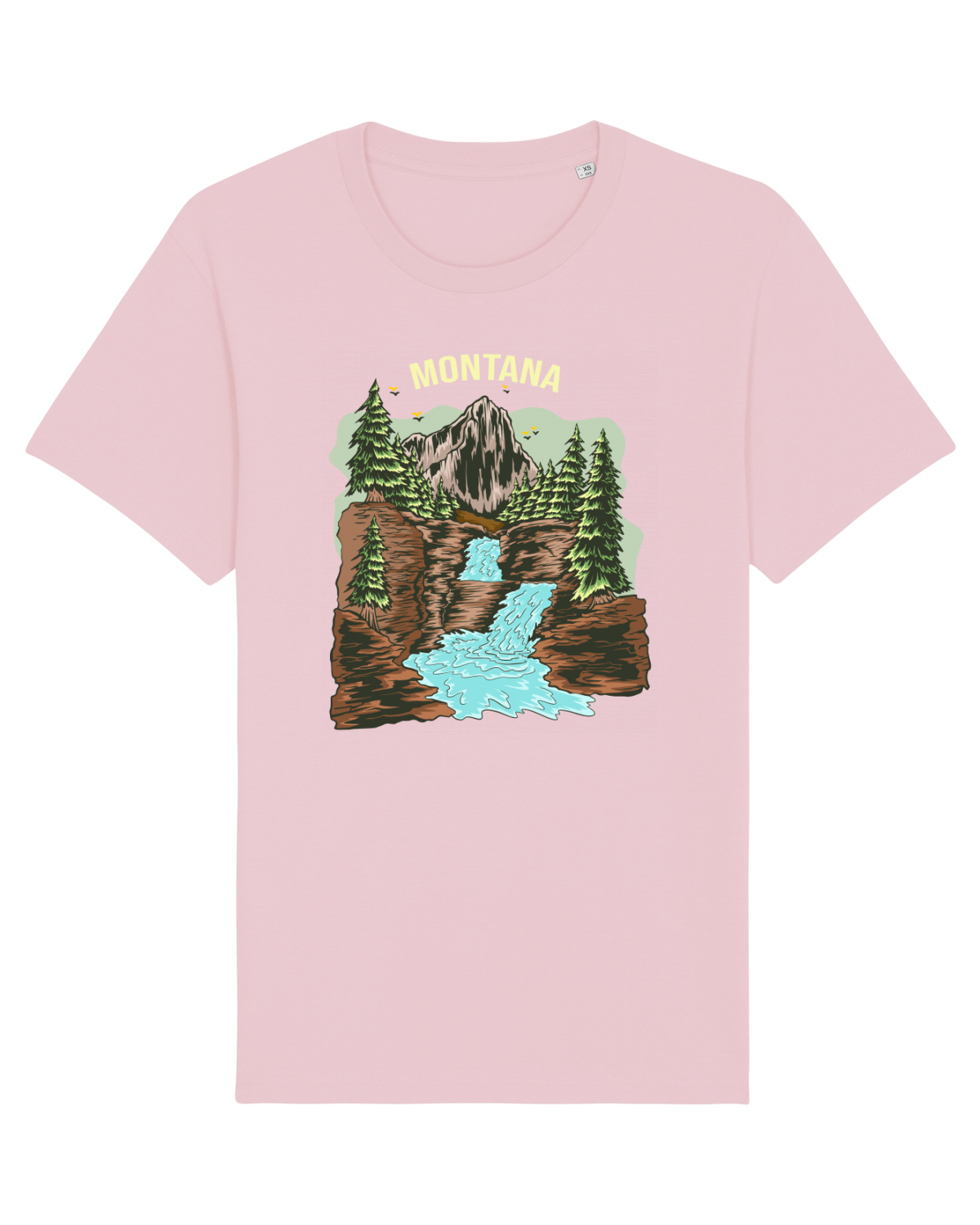 Tricou mânecă scurtă Unisex Rocker Cotton Pink