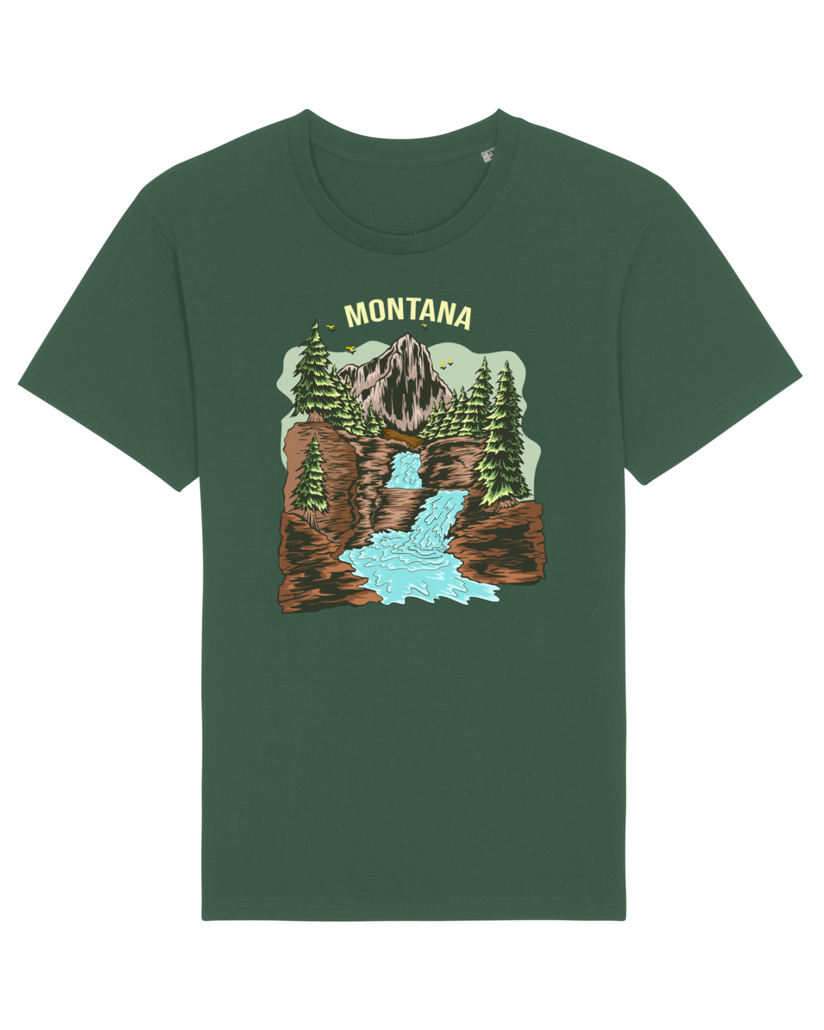 Tricou mânecă scurtă Unisex Rocker Bottle Green