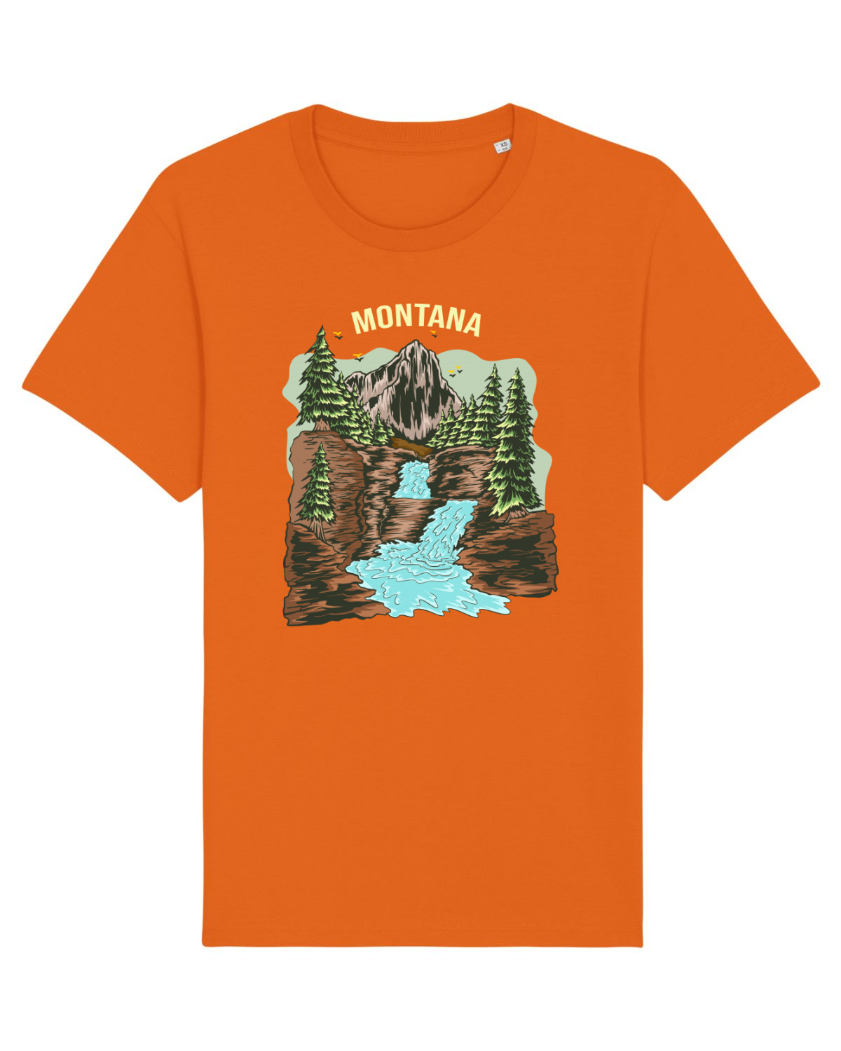 Tricou mânecă scurtă Unisex Rocker Bright Orange