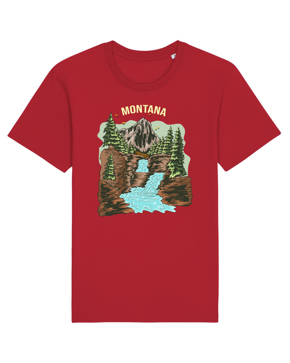 Tricou mânecă scurtă Unisex Rocker Red