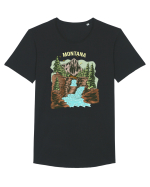Montana Tricou mânecă scurtă guler larg Bărbat Skater