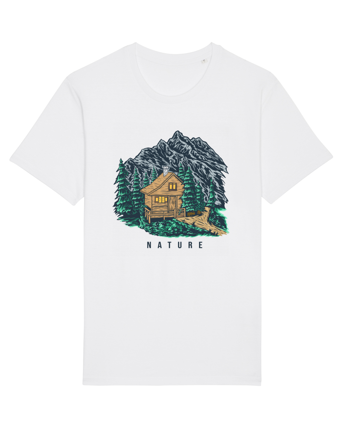 Tricou mânecă scurtă Unisex Rocker White