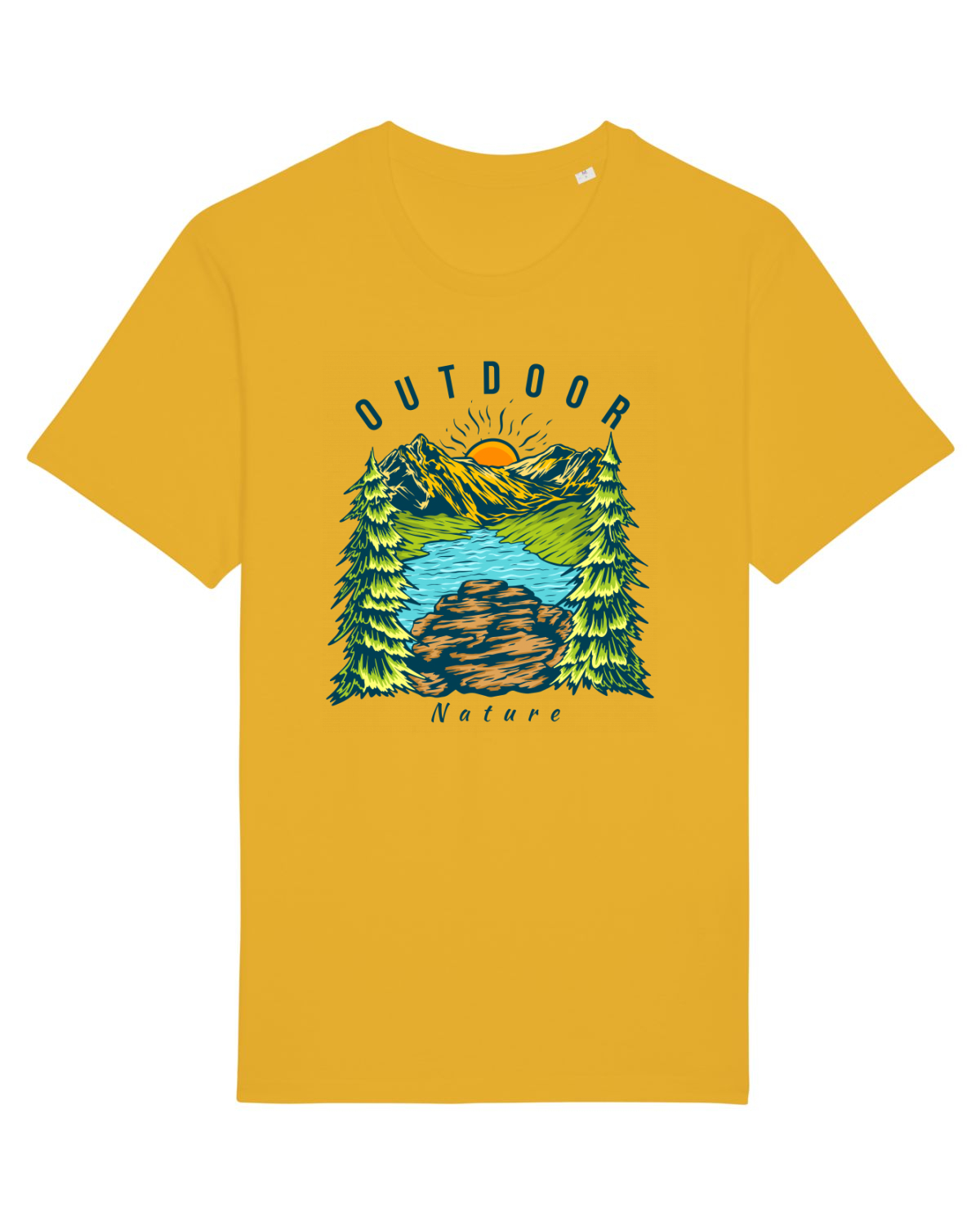 Tricou mânecă scurtă Unisex Rocker Spectra Yellow