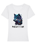 Nature's call - V2 Tricou mânecă scurtă guler larg fitted Damă Expresser