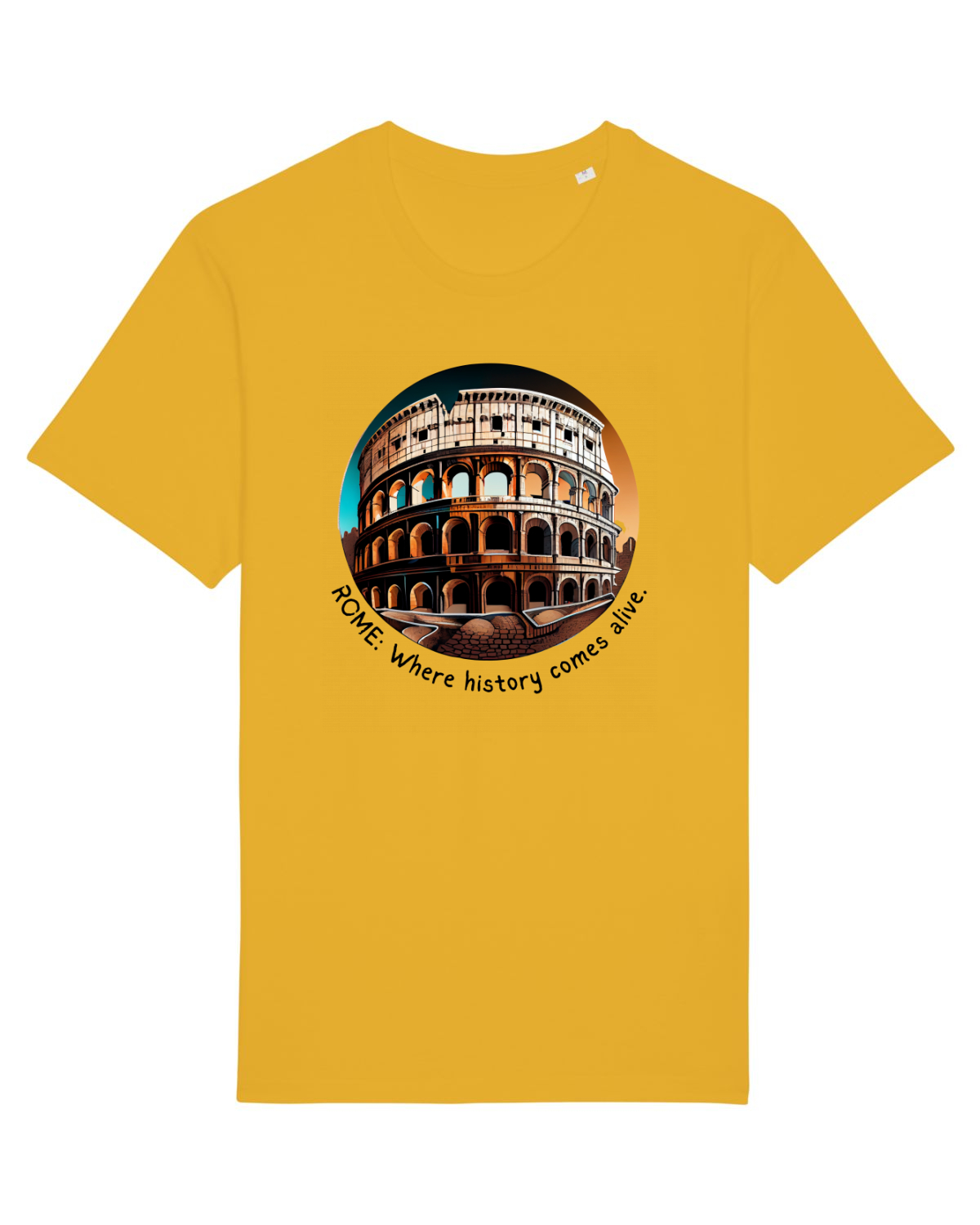 Tricou mânecă scurtă Unisex Rocker Spectra Yellow