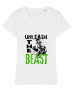 Unleash the Beast Tricou mânecă scurtă guler V Damă Evoker