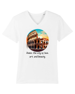 ROME - V2 Tricou mânecă scurtă guler V Bărbat Presenter