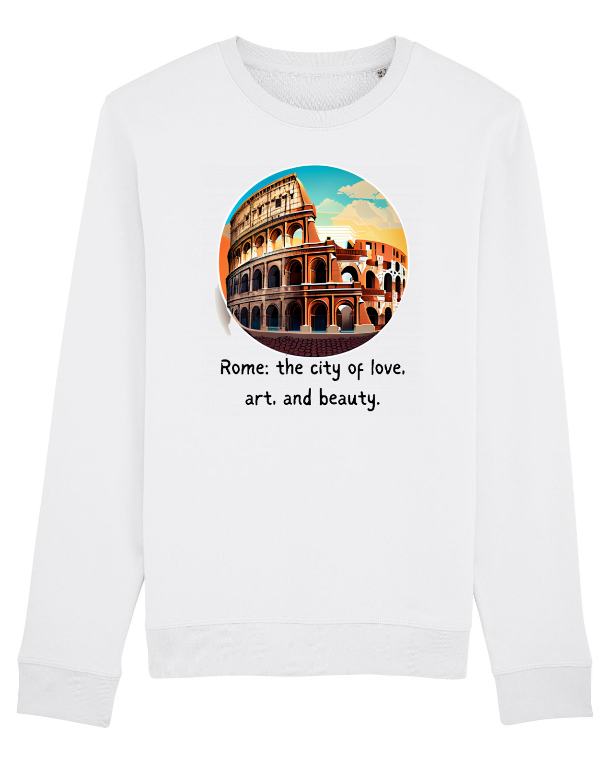 Bluză mânecă lungă Unisex Rise White