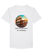 ROME - V2 Tricou mânecă scurtă guler larg Bărbat Skater