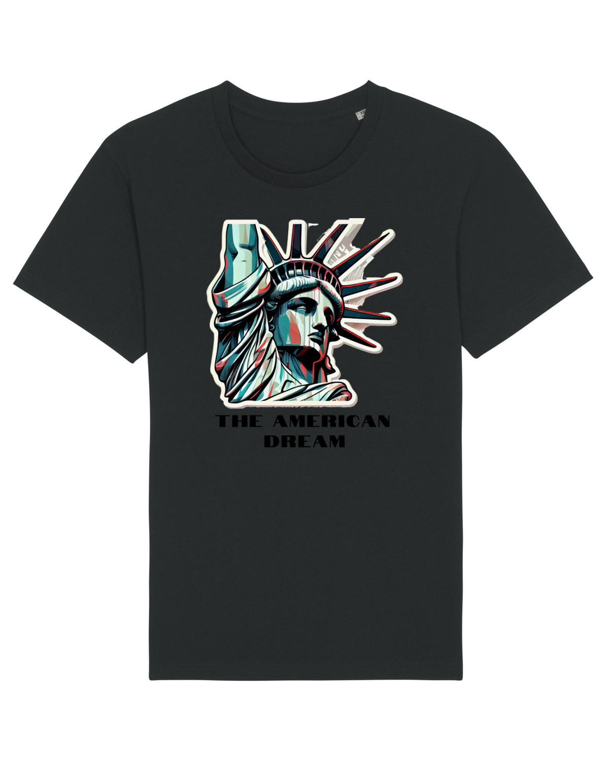Tricou mânecă scurtă Unisex Rocker Black