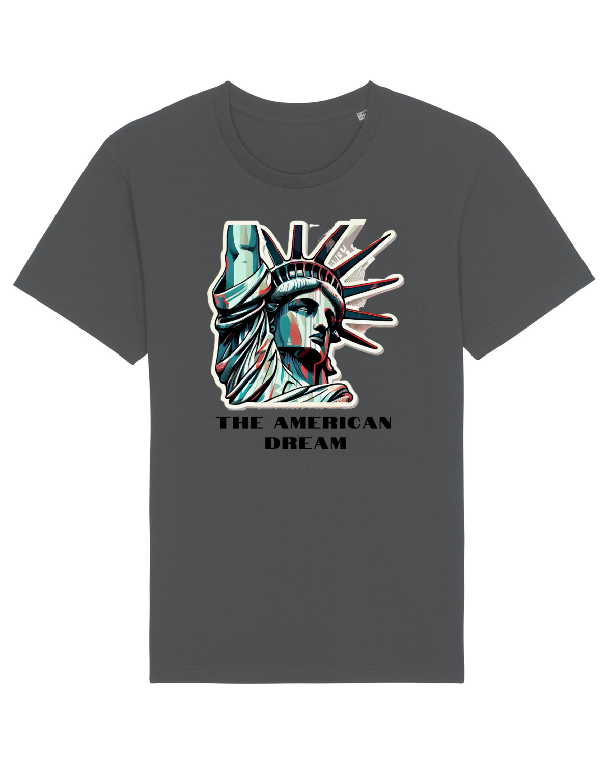 Tricou mânecă scurtă Unisex Rocker Anthracite