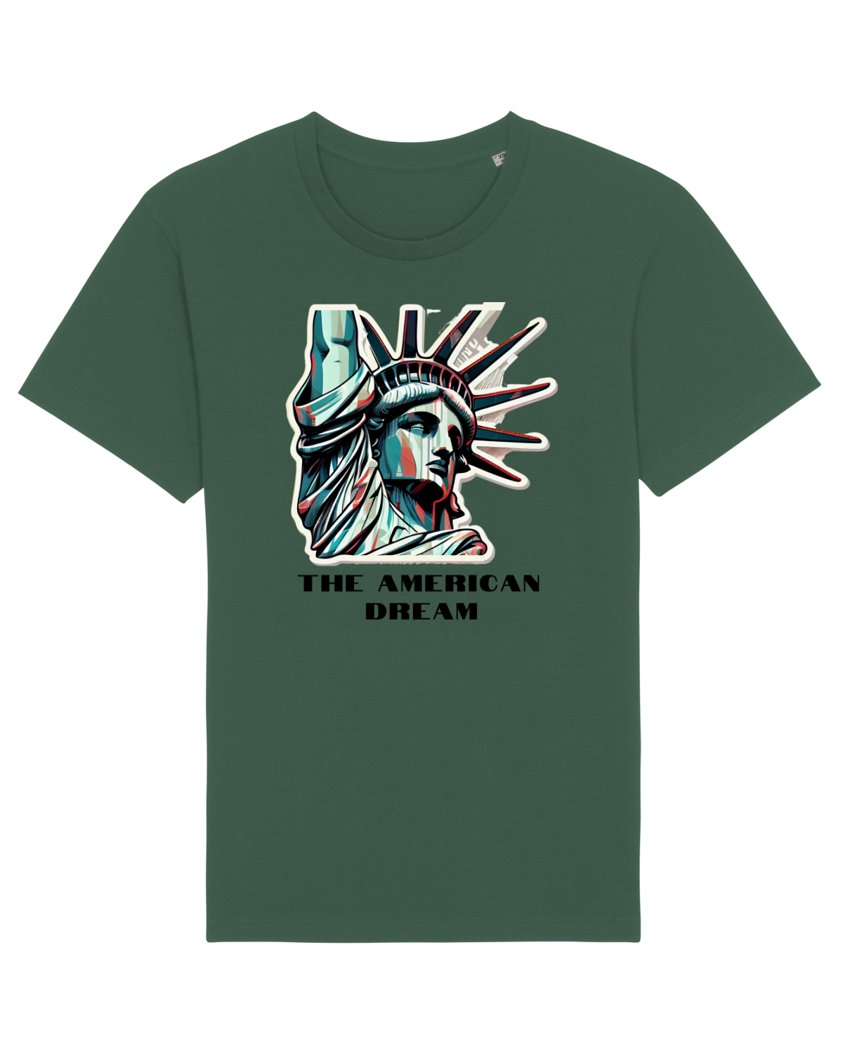 Tricou mânecă scurtă Unisex Rocker Bottle Green