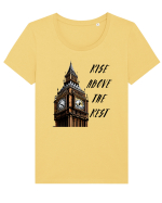 RISE ABOVE THE REST Tricou mânecă scurtă guler larg fitted Damă Expresser