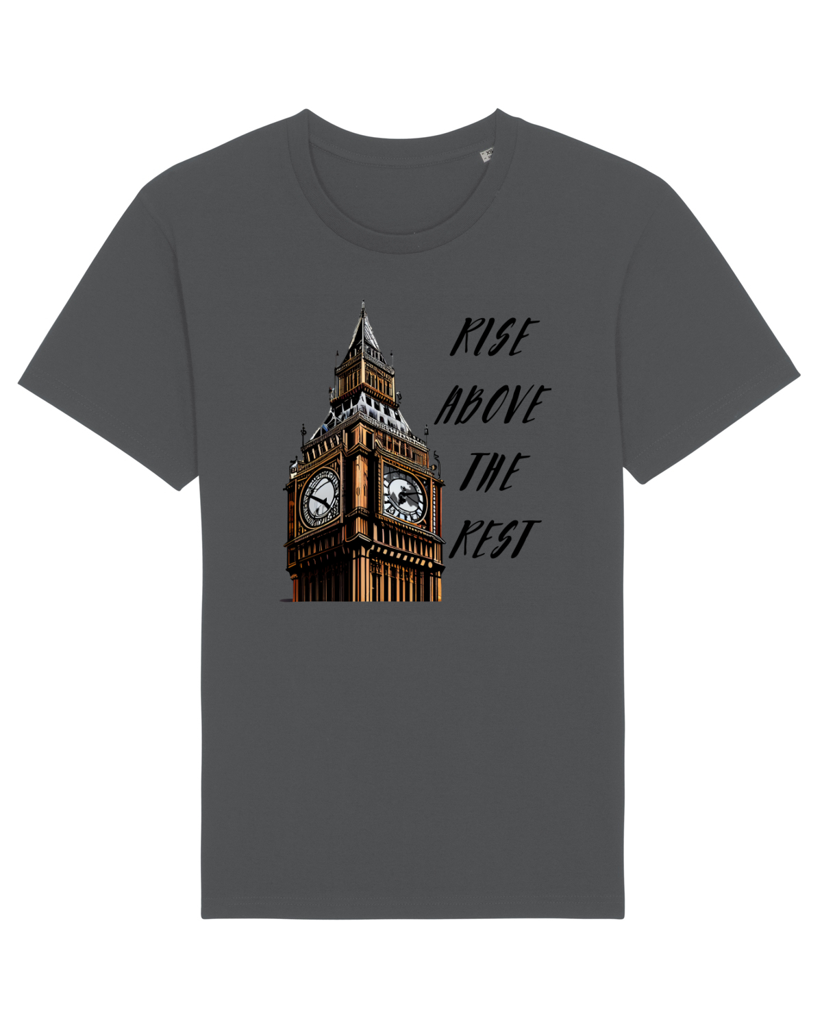 Tricou mânecă scurtă Unisex Rocker Anthracite