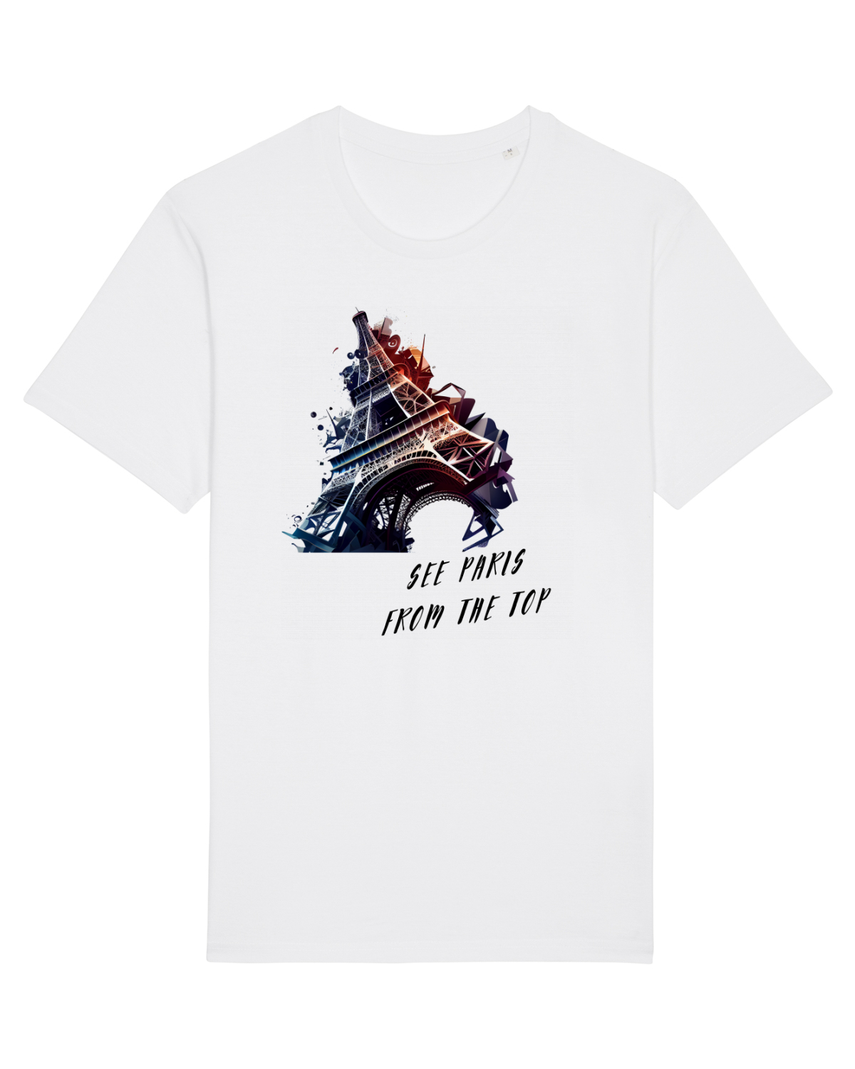 Tricou mânecă scurtă Unisex Rocker White