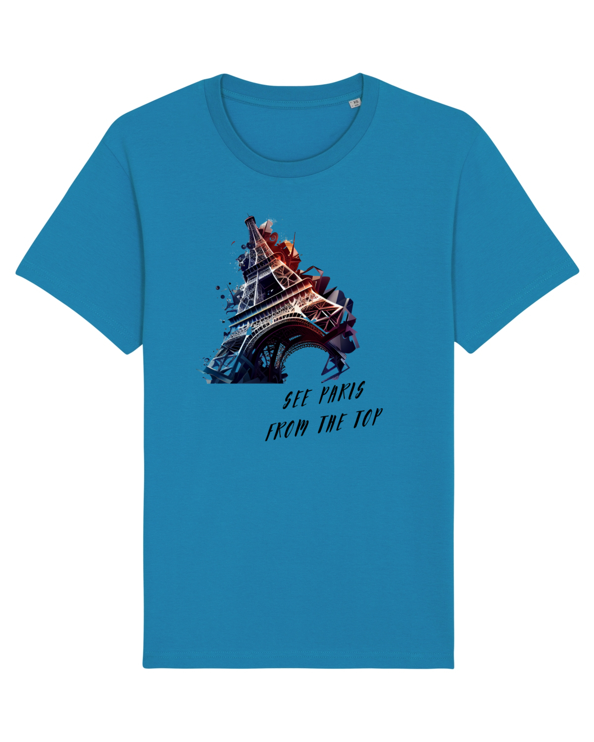 Tricou mânecă scurtă Unisex Rocker Azur