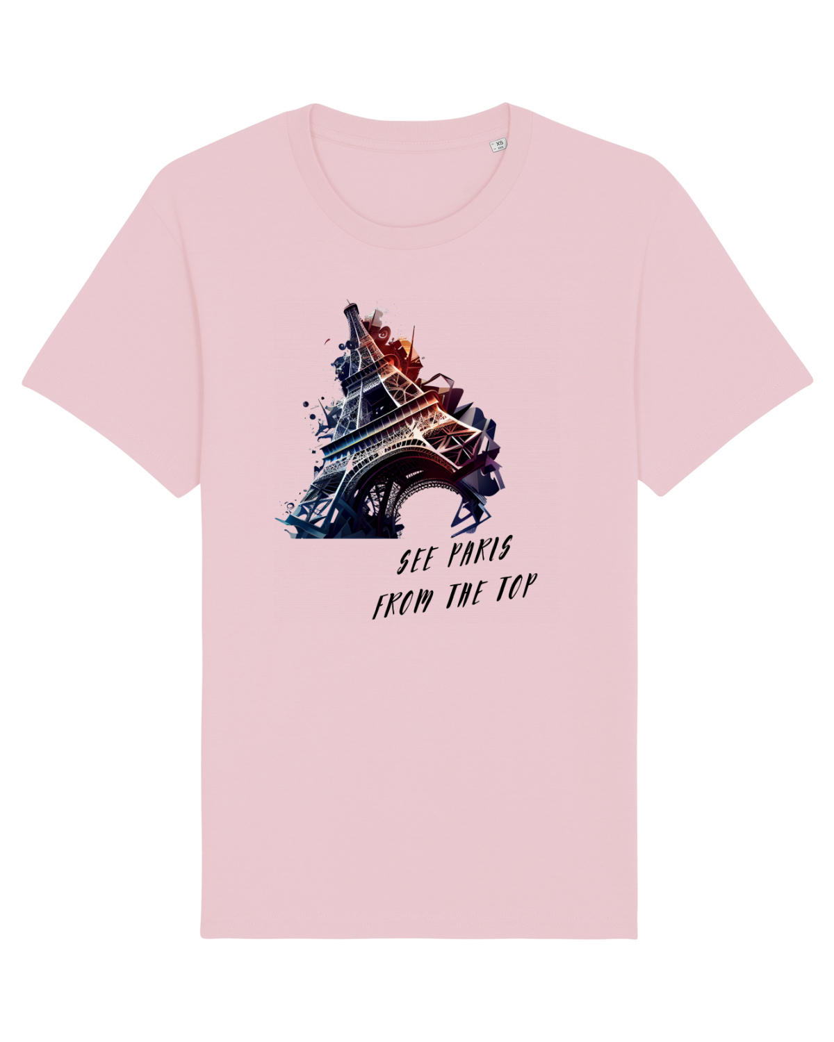 Tricou mânecă scurtă Unisex Rocker Cotton Pink