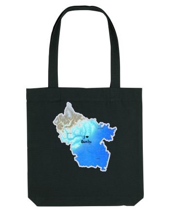 Buzău County Map Black