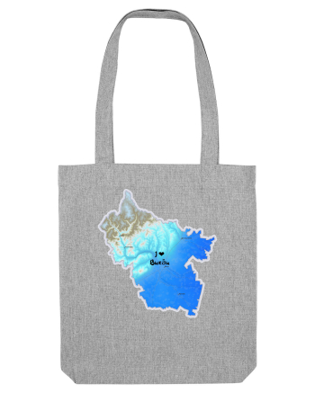Buzău County Map Heather Grey