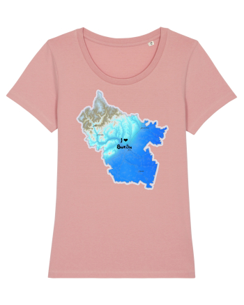 Buzău County Map Canyon Pink