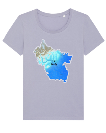 Buzău County Map Lavender