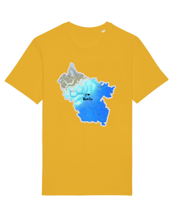Buzău County Map Spectra Yellow