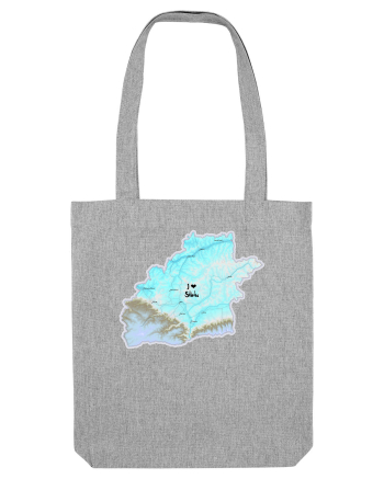 Sibiu County Map Heather Grey